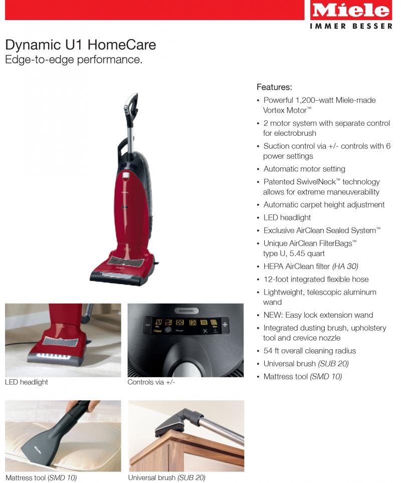 Miele Dynamic U1 Upright vacuum